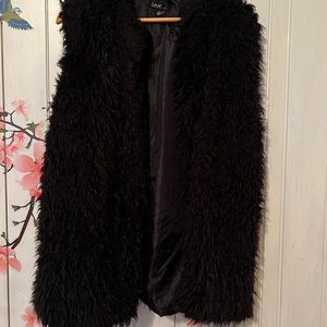 Fluffy vest